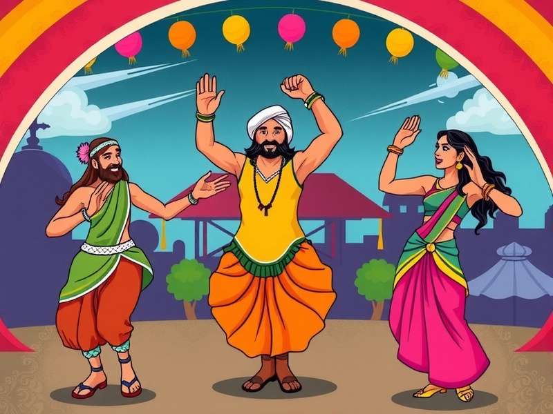 Celebrating India's diversity through regional versions Bhangra Basket Bounce regional characters from different Indian states